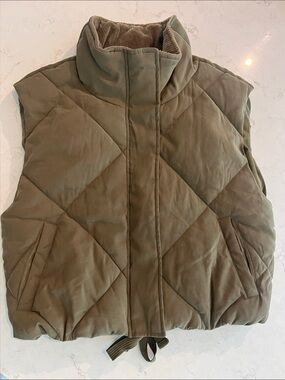 FP Movement by Free People No Chill Puffer Vest in Olive size XS